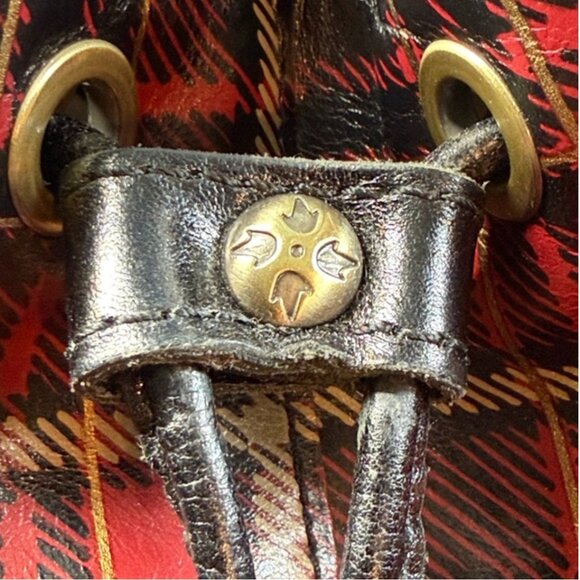Patricia Nash Leather Tartan Melrose Bucket Shoulder Bag - New - Picture 8 of 11